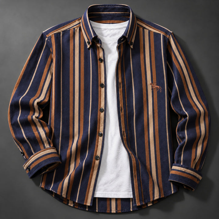 Marlowe Striped Oxford Shirt