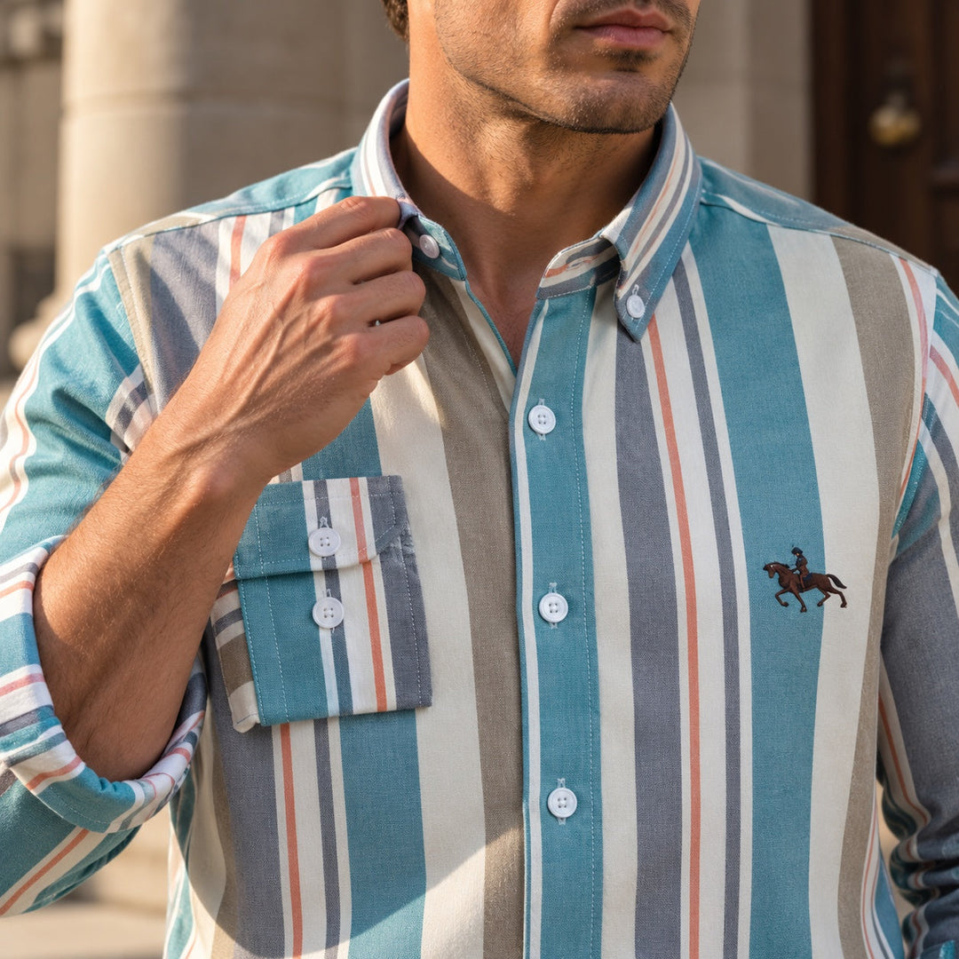 Marlowe Striped Oxford Shirt
