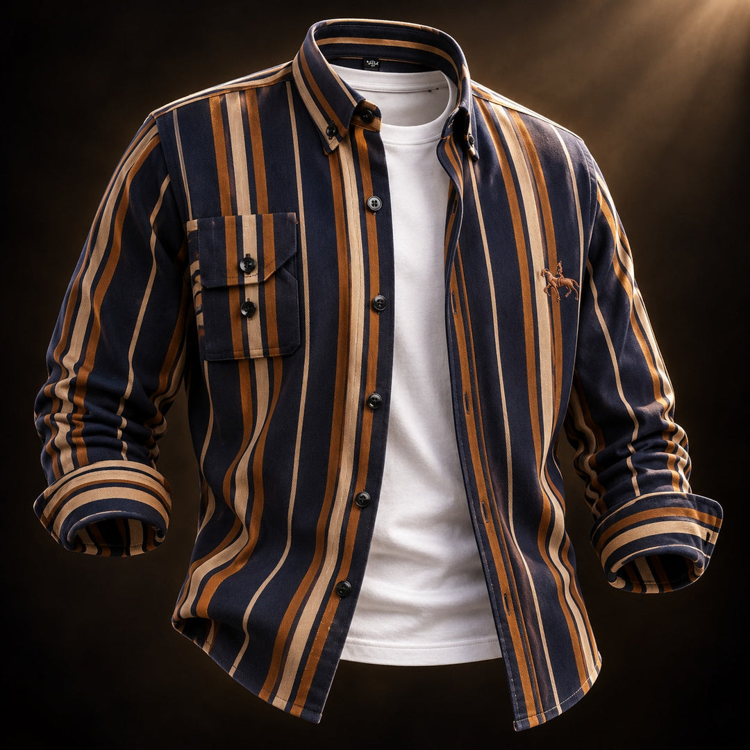 Marlowe Striped Oxford Shirt