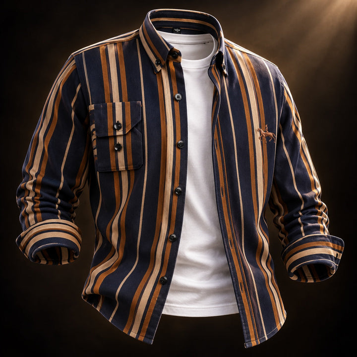 Marlowe Striped Oxford Shirt