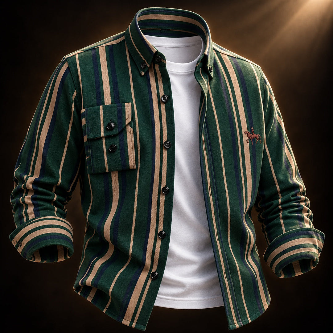 Marlowe Striped Oxford Shirt