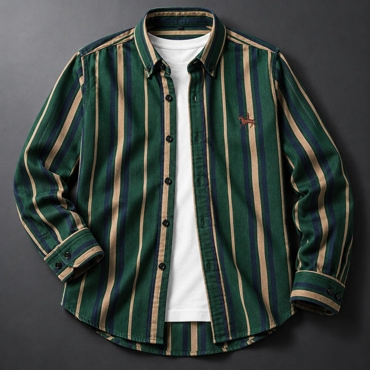 Marlowe Striped Oxford Shirt