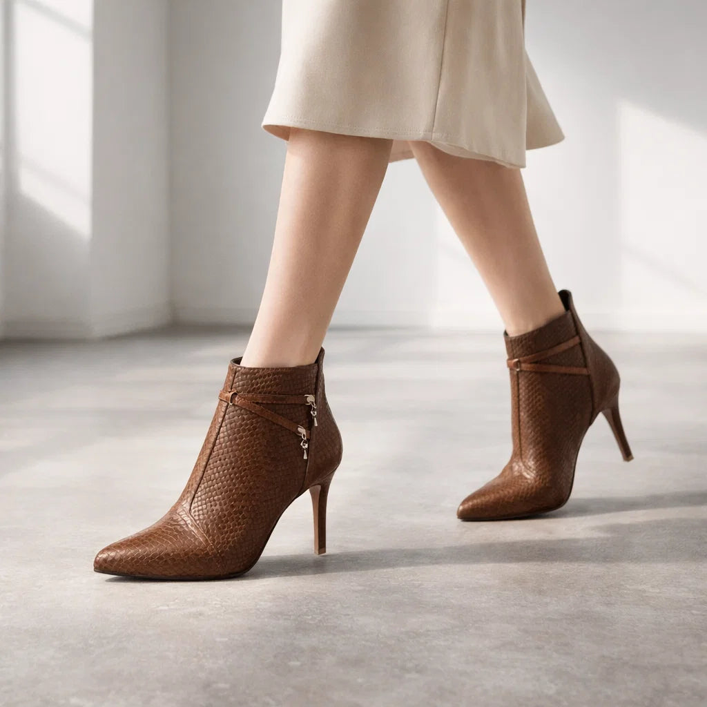 Virella Sculpted High-Heel Ankle Boots