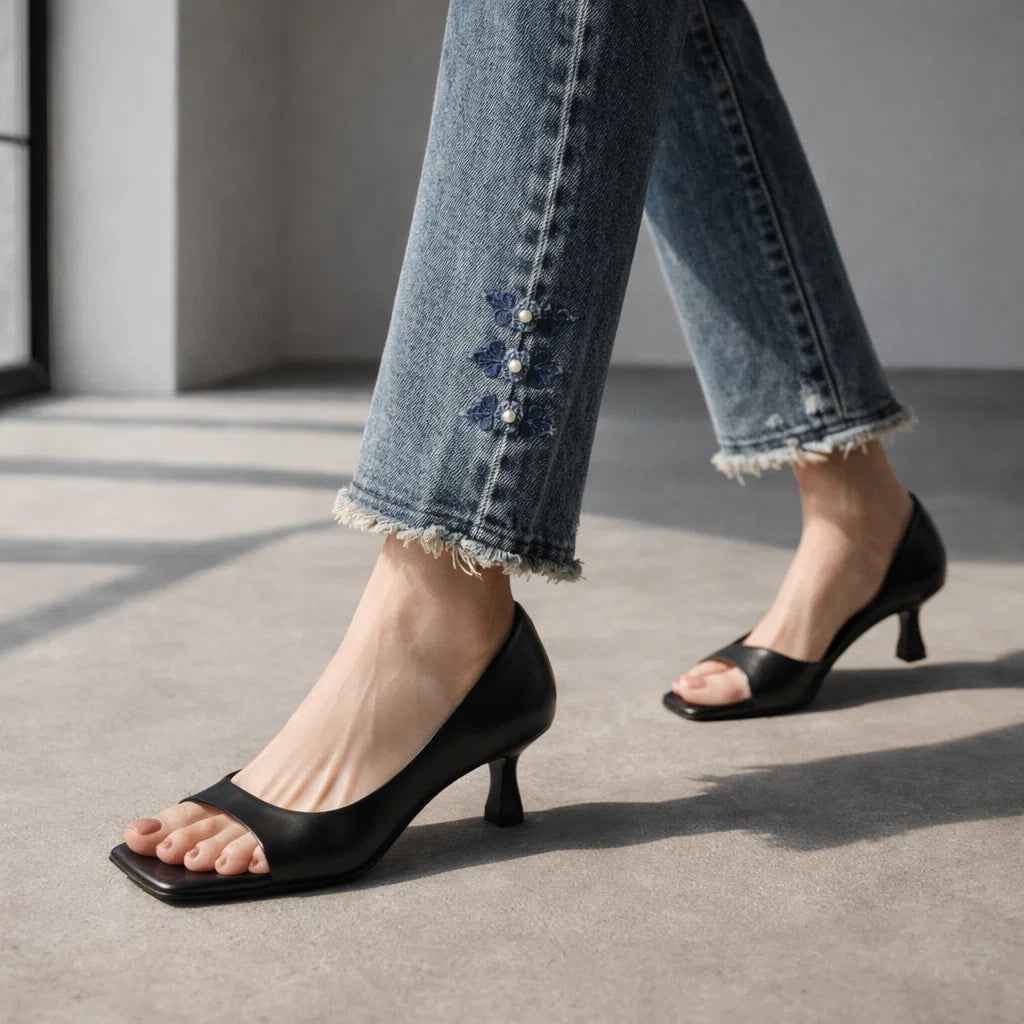 Vivienne Genuine Leather Heels