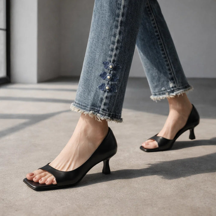 Vivienne Genuine Leather Heels