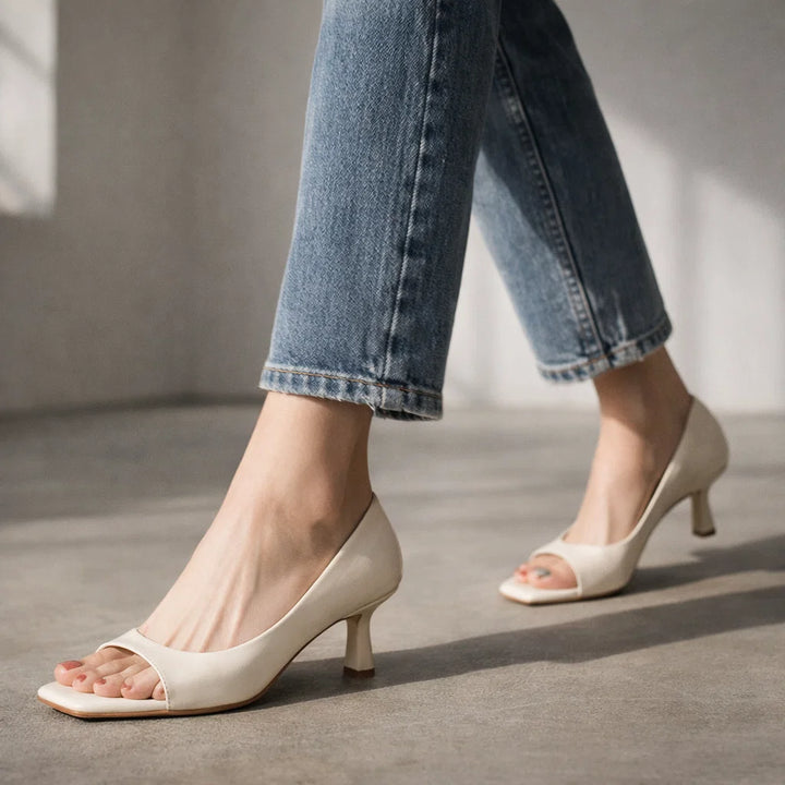 Vivienne Genuine Leather Heels