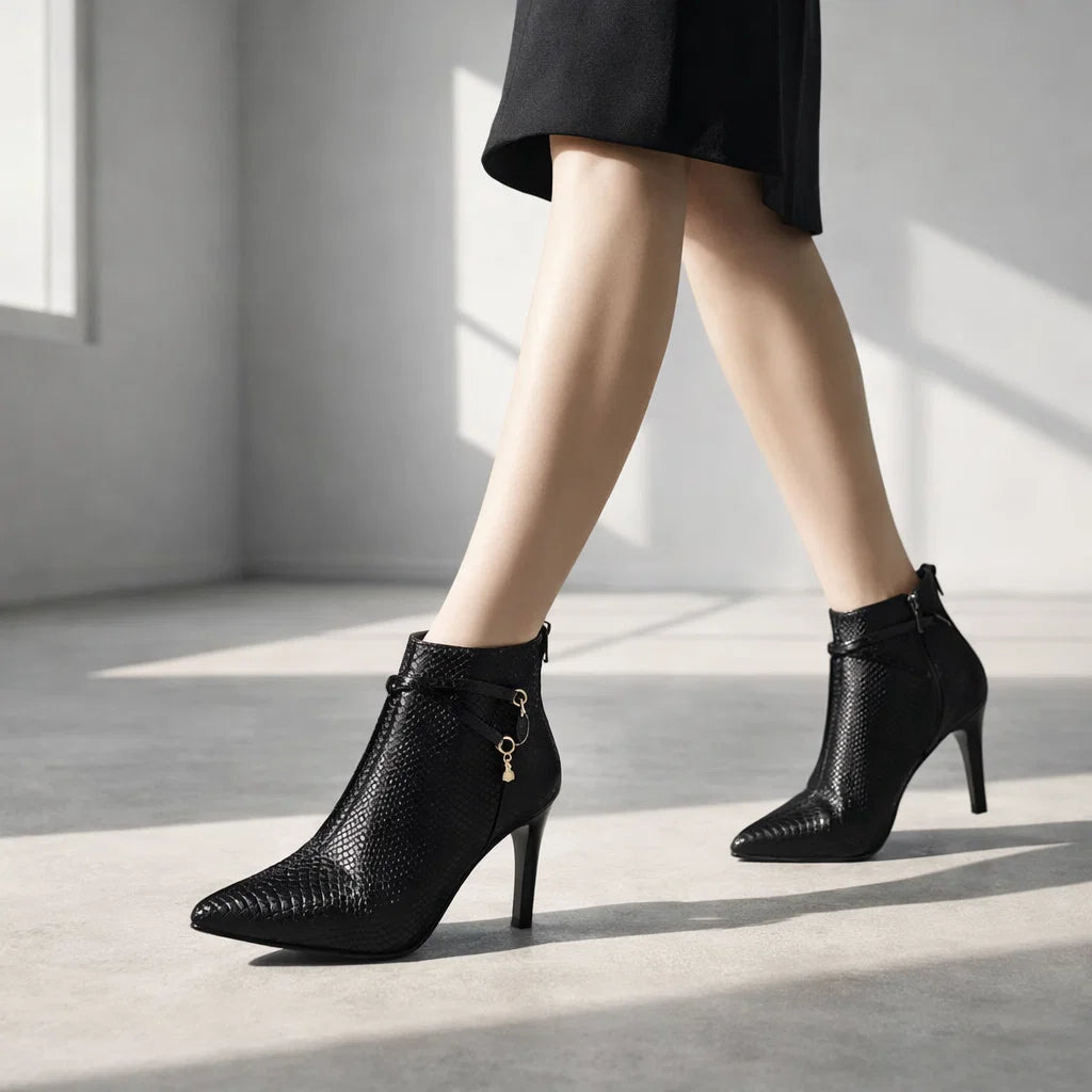 Virella Sculpted High-Heel Ankle Boots