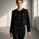 Aurelia Wool Cropped Sweater Jacket