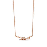 Diamond Knot Necklace