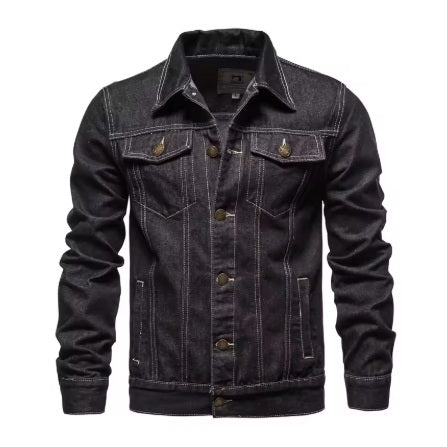 The Whiskey Jacket in black denim